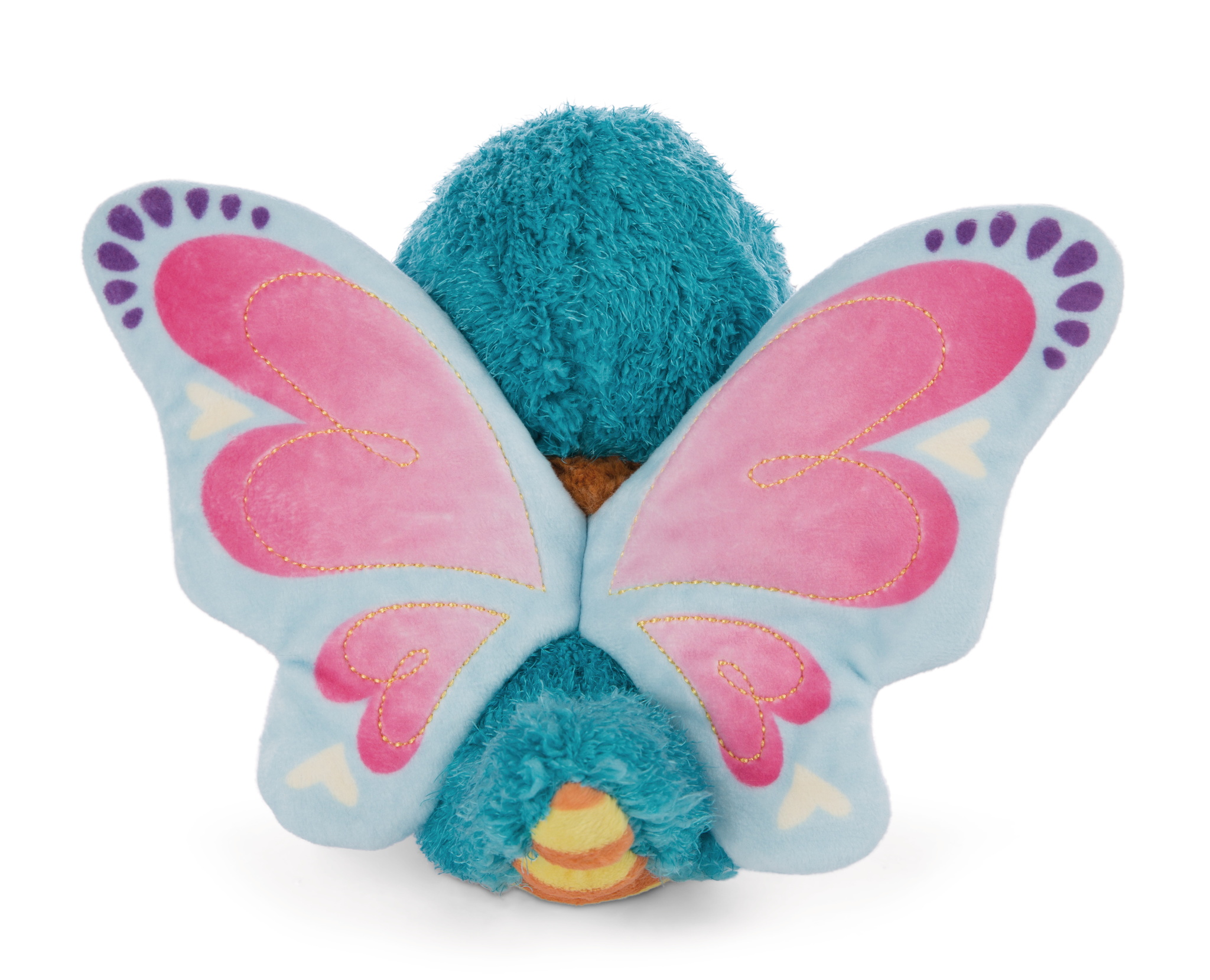 - 23 cm Kuscheltier Schmetterling mit Band blau 