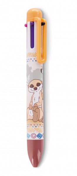 Multi-colourer ballpoint pen meerkat