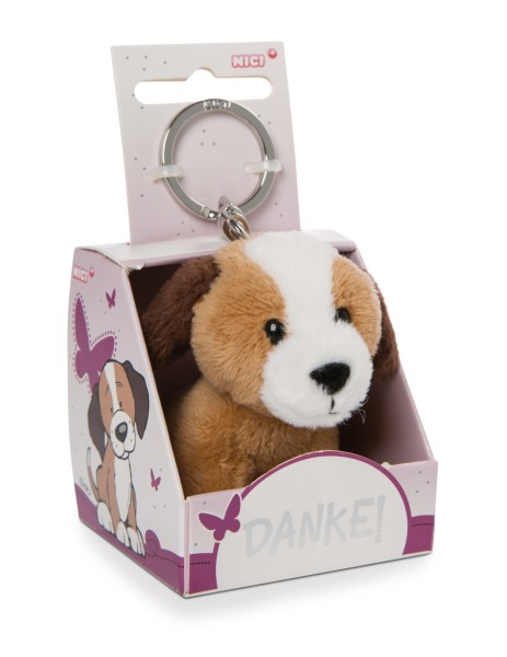 Key Ring Dog "Danke!" in gift box