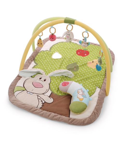 3-D Activity-Quilt Rabbit and Owl with play cushion in Carrying Bag