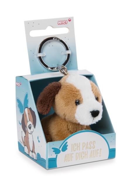 Schlüsselanhänger Hund "Ich pass auf dich auf!" in Geschenkverpackung