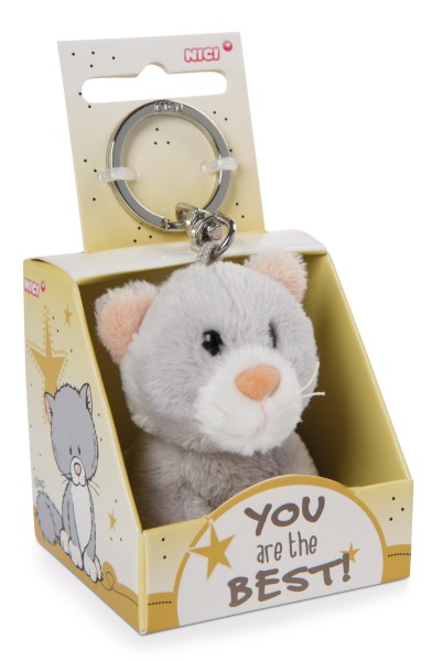 Key Ring Cat "You are the best!" in gift box