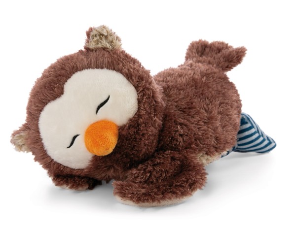 Lying Cuddly Toy Owl Oscar