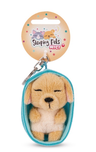 Keyholder Sleeping Pets Dog caramel