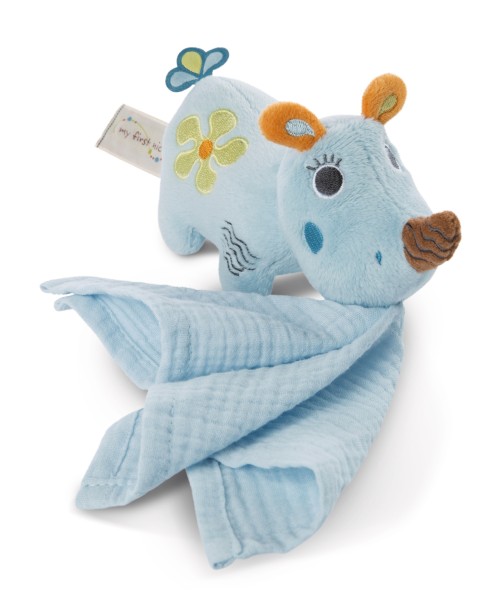 Soft Toy Rhino Manuffi w/muslin cloth