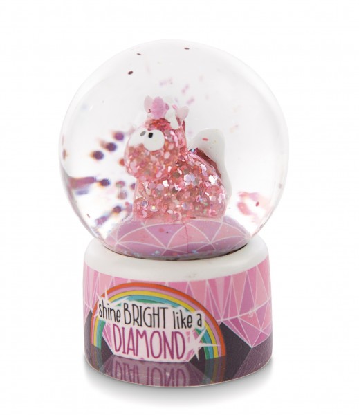 Glitter globe unicorn Pink Diamond 6,5cm