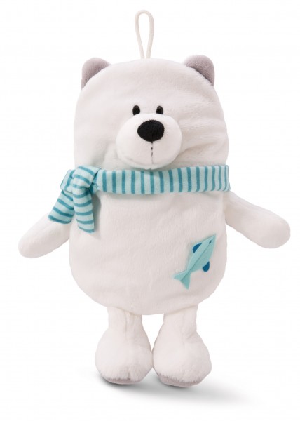 Hot water bottle polar bear plush, figurative, 350ml