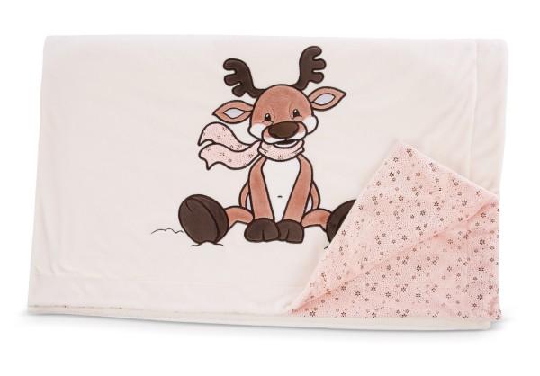 Plush blanket Reindeer Jonte NICI GREEN